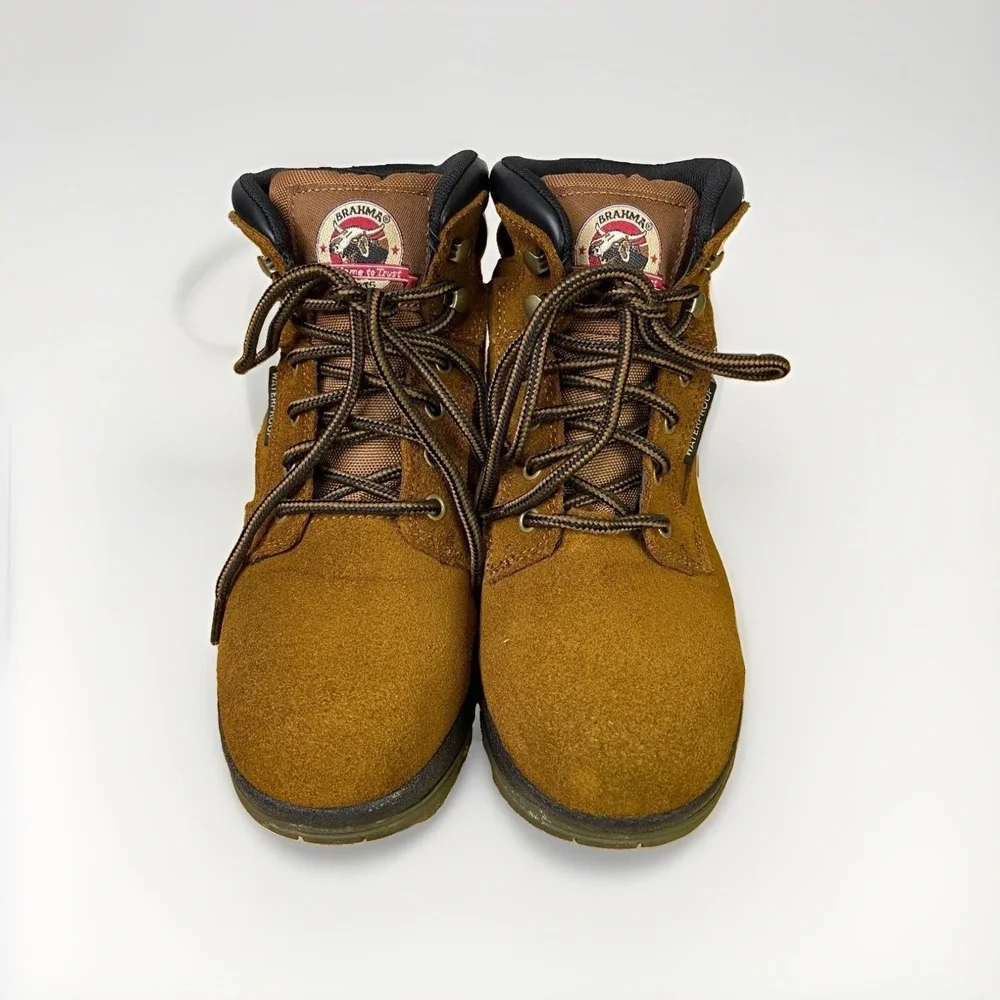 Brahma Steel Toe Boots Men's Size 7 Waterproof Safety Shoe Slip Resistant